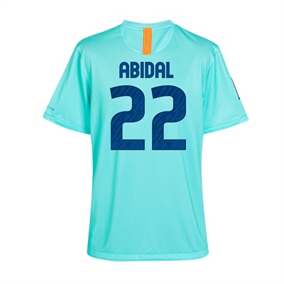 Nike 2010-11 Barcelona Nike Away Shirt (Abidal 22)