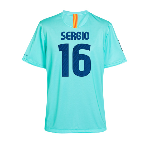 Nike 2010-11 Barcelona Nike Away Shirt (Sergio 16)