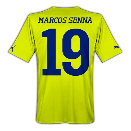 Puma 2010-11 Villarreal Puma Home Shirt (Marcos Senna