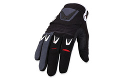 Protective upper with strategically placed protection is mated to a simple un-padded palm design. Id