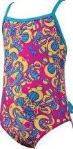 Speedo, 1294[^]250307 Tots Girls Essential Frill One Piece - Pink and