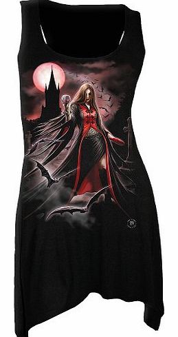 - Women - BLOOD MOON (GIRLY) - Goth Bottom Camisole Dress Black - Small