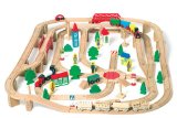 Sport and Playbase GIANT FREIGHT DEPOT WOODEN RAILWAY SET - 140 piece set