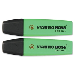 Boss Highlighters Chisel Tip 2-5mm Green