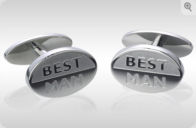 stainless Steel Best Man Cufflinks