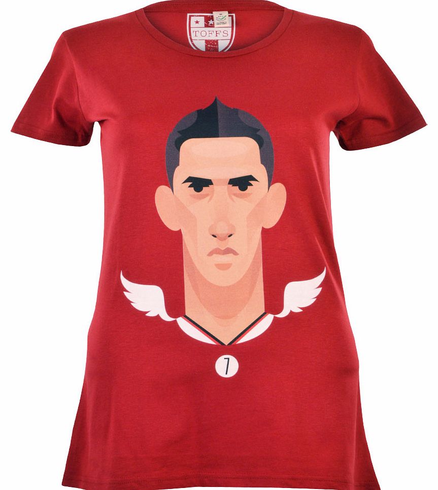 Chow Di Maria Womens T-Shirt Burgundy