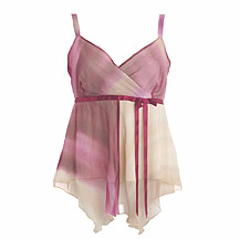 Grape chiffon baby doll top