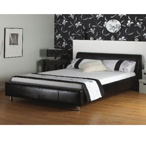 , Coal, 5FT Black Kingsize Bedstead