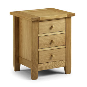 Lyndhurst 3 Drawer Bedside Table