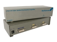 2 Port DVI Video Splitter - video splitter - 2