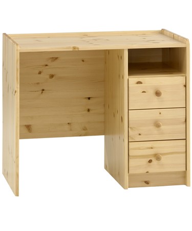 Natural Pine 3 Drawer Desk