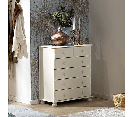 Richmond White 2+4 Drawer Chest