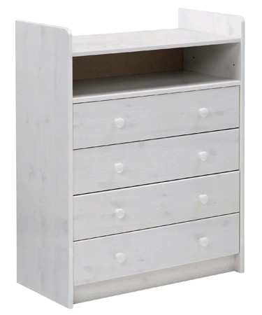 Whitewash Pine Chest of Drawers