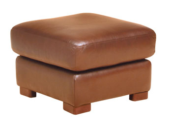 Boston Leather Footstool