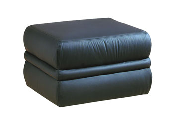 Harvard Leather Footstool