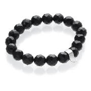 Silver And Black Onyx Bracelet