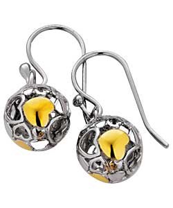 Silver and Gold Plated Love Is All Around Earrings