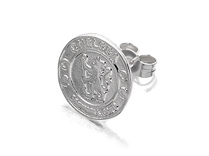 Silver Chelsea FC Single Earring - 102420