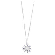 Silver Daisy Flower Pendant