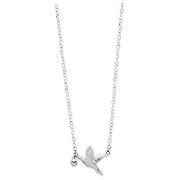 Silver Hummingbird Pendant, 41cm+5cm