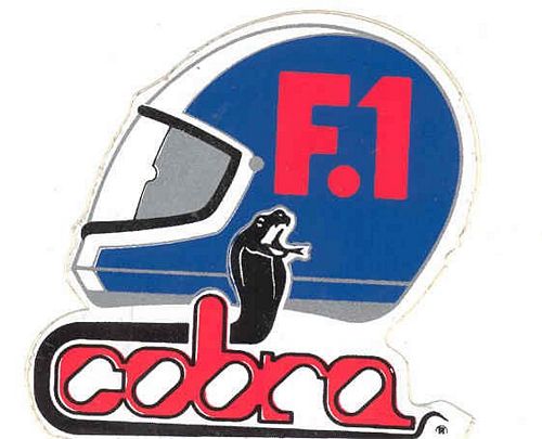 Cobra Helmet Logo Sticker (5cm x 6cm)