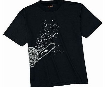  DYNAMIC MAG COOL T-SHIRT ARBORIST CHAINSAW - BLACK or ORANGE (BLACK, L)