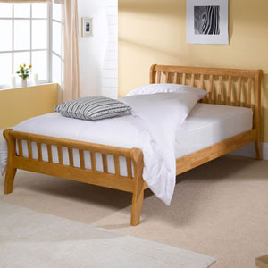 Dreamworks Beds Milan 3FT Single Wooden Bedstead.