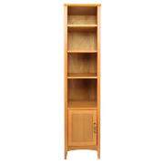 1 Door 3 Shelf Unit, Oak