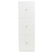 White Gloss 3-Drawer Unit