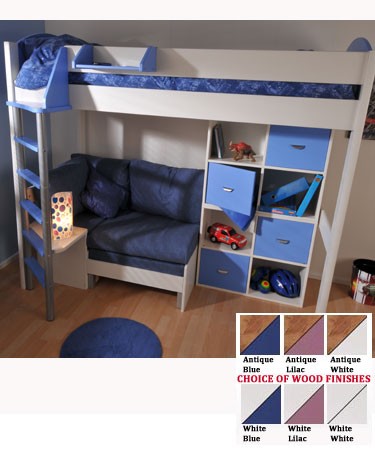 High Sleeper Sofa Bed & Double Cupboard