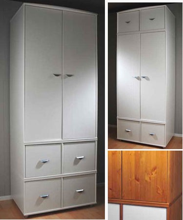 Wardrobe & Four Door Storage Unit