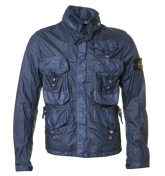 Dark Blue Hooded Jacket