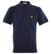 Dark Blue Pique Polo Shirt