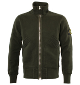 Dark Green Full Zip Sweatshirt