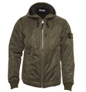 Dark Green Membrane Jacket With Hood