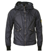 Navy Full Zip Hooded Jacket