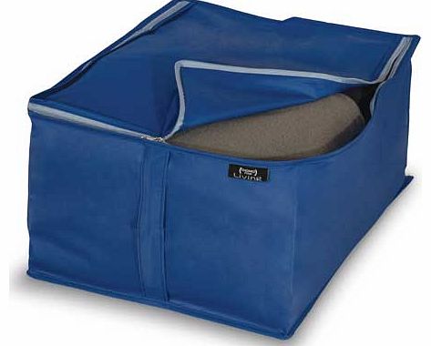 Blue Peva 2 Piece Blanket Storage Set - Small