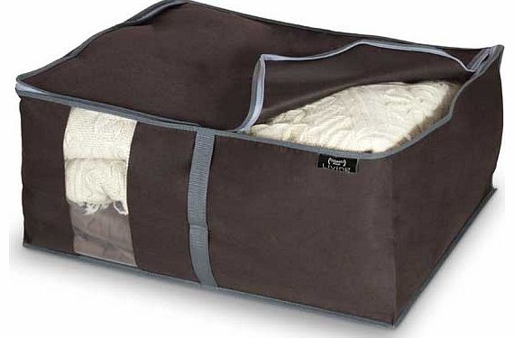 Brown Peva 2 Piece Blanket Storage Set - Medium