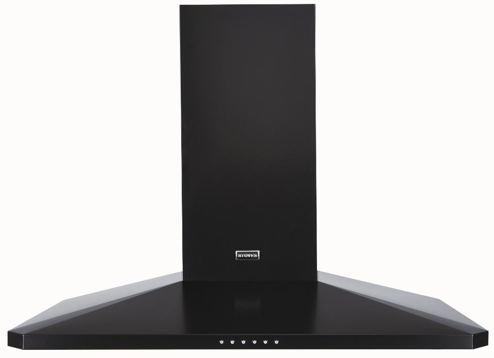 1100DCP 110cm Chimney Hood in Black