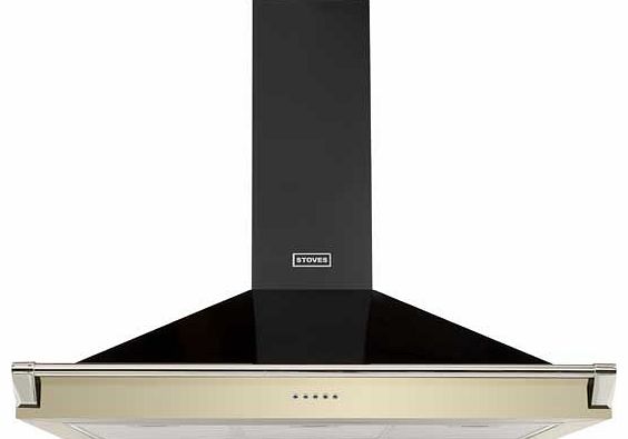 900 RICH 90cm Cooker Hood - Cream