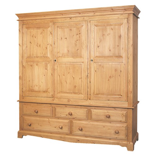 Pine Tripple Gents Wardrobe (3+2