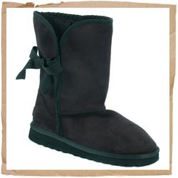 Montana Suedette Boot Black