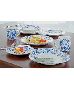 Fruits 16 Piece Earthenware Dinner Set