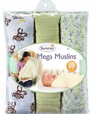 SwaddleMe Go Bananas Mega Muslin Blanket