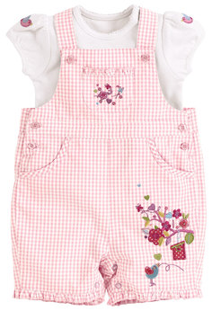 Tea Party Bibshort and Bodysuit 6-9 Months