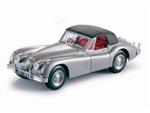 Jaguar XK140 Closed Convertible (1955) in Lavender Grey (1:18 scale)