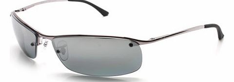  Ray-Ban 3183 Top Bar Gunmetal Polar Mirror