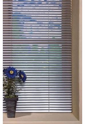 Sunlover Metal 25mm Aluminium Venetian Blind, Silver, W90 x D210cm