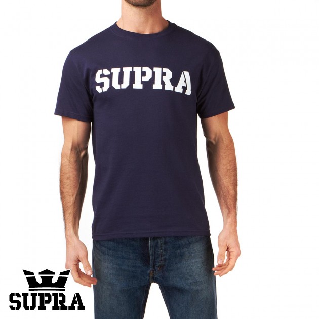 Mens Supra Mark T-Shirt - Navy