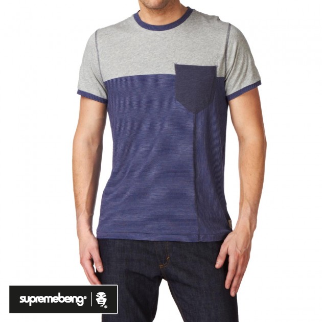 Mens Supremebeing Ignis T-Shirt - Navy